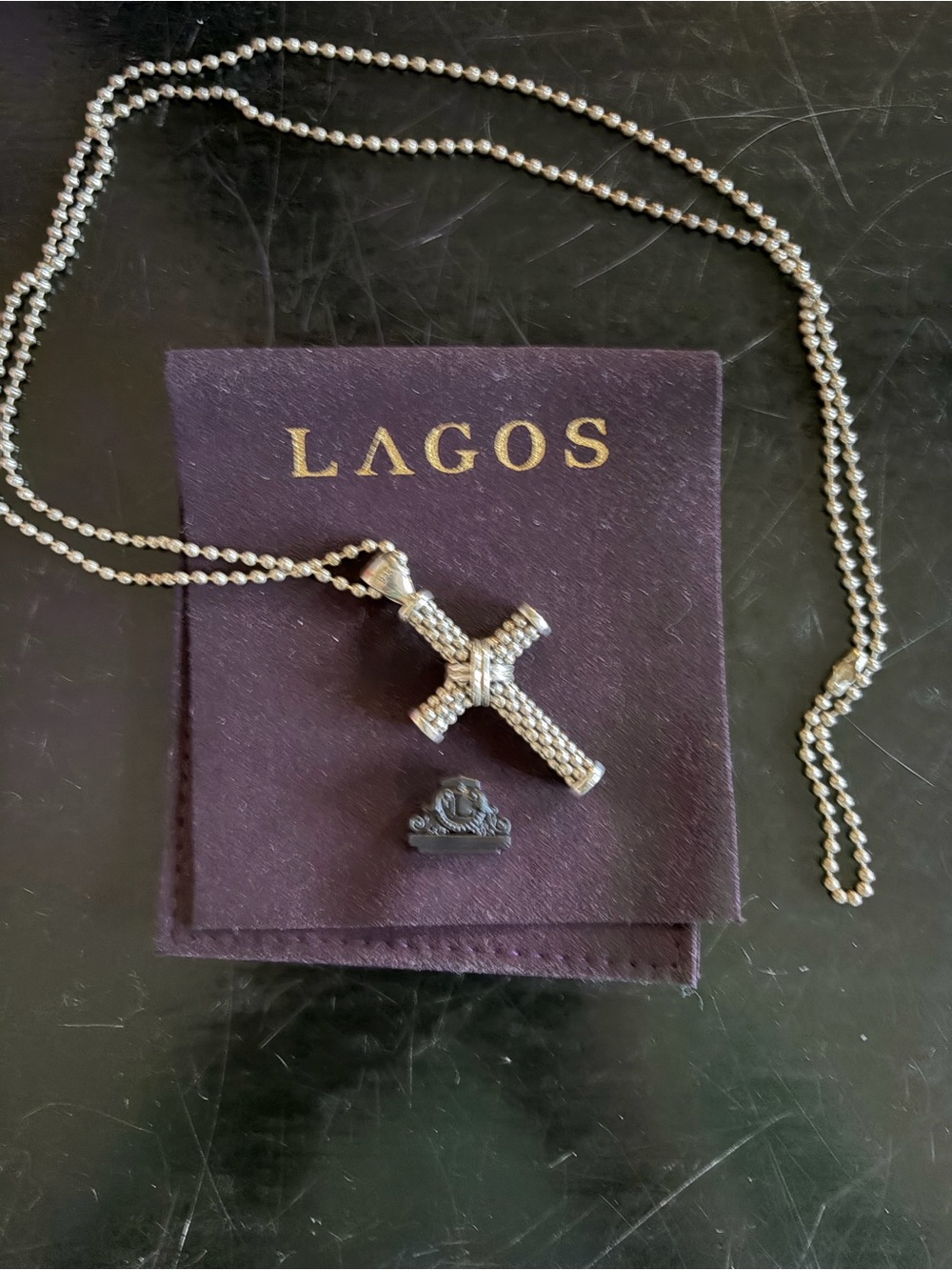 LAGOS cross necklace